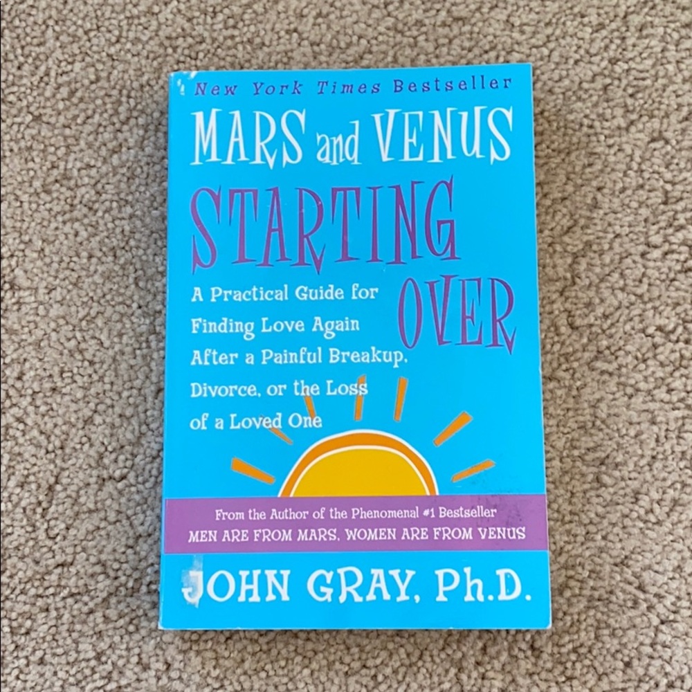 Mars and Venus Starting Over John Gray Book